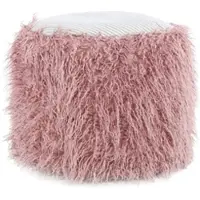 Kayoom Sitzkissen Fellpouf Bobtail in rosa - grau | Gr.: onesize