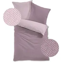 TRAUMSCHLAF Feinflanell Bettwäsche Arizona rose 200x200 cm + 2x 80x80 cm