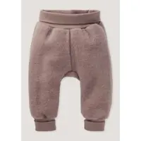 Hessnatur Wollfleece Hose in mauve | Gr.: 74/80