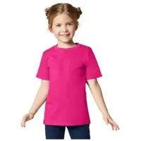 TecTake Einfarbiges T-Shirt für Kinder, pink | Gr.: 104