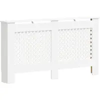 vidaXL Heizkörperabdeckung Weiß 152x19x81,5 cm MDF
