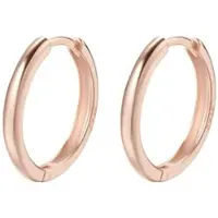 Hey Happiness Vergold. Creolen Medium 925 Sterlingsilber in Rosegold - (D) 1,8 cm | Gr.: onesize