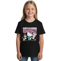 Hello Kitty T-Shirt Friends Shirt Oberteil kurzärmlig in schwarz | Gr.: 170/176