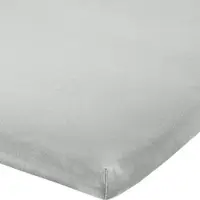Erwin Müller Single-Jersey Topper-Spannbettlaken Murnau in silber | Gr.: 90x190 cm - 100x200 cm