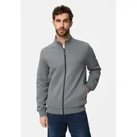 Camel active Sweatjacke mit seitlichen Taschen in Sturmblau | Gr.: 3XL