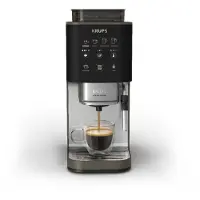 Krups SA403B, Espressomaschine, Kaffeebohnen, Eingebautes Mahlwerk, Schwarz, Edelstahl