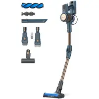 Taurus Homeland Digital Animal Flex, 2-in-1-Stabstaubsauger, Beutellos, Blau, 0,5 l, Rechteckig, Gummi