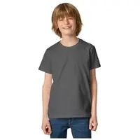 TecTake Einfarbiges T-Shirt für Kinder, grau | Gr.: 140