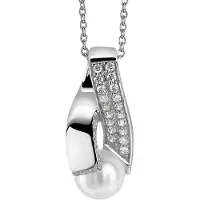 Orphelia Damen Kette aus 925 Sterling Silber mit Anhänger - Silber ZH-4821/1
