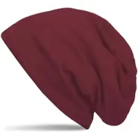 StyleBREAKER Beanie Mütze in Bordeaux-Rot | Gr.: onesize