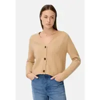 Camel active Strickjacke mit Raglanärmeln und Knopfverschluss in Karamell | Gr.: 3XL