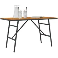 vidaXL Esstisch Braun 110 x 55 x 61,5 cm Massivholz Akazie