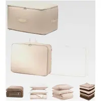 Markenlos Selbstkomprimierender Organizer, platzsparender Kompressionsbeutel, große Aufbewahrungstaschen für Bettdecken und Kleidung, 54 * 42 * 50 cm / 40 * 12 * 30 cm