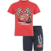 Kidsworld Shirt & Shorts in rot+schwarz | Gr.: 140/146