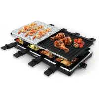 Easymaxx GOURMETmaxx Raclette Grill 8 Personen 1400W