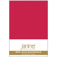 Janine Spannbetttuch Mako Feinjersey 5007 in rot | Gr.: 140 x 200