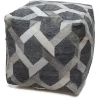 Kayoom Sitzkissen Chimera Pouf 125 45 x 45 cm in grau | Gr.: onesize