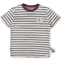 Sigikid T-Shirt Ahoi Little Pirate in Blau gestreift | Gr.: 98