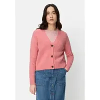 Camel active Strickjacke mit Raglanärmeln und Knopfverschluss in Beere | Gr.: XXS