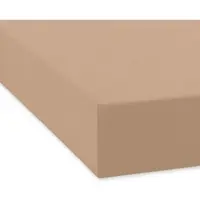 TRAUMSCHLAF Spannbettlaken Feinbiber Spannbettlaken in taupe | Gr.: 200 x 220 cm