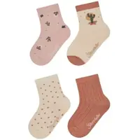 Sterntaler Socken 4er-Pack Kaktus in ecru farbend | Gr.: 22
