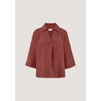 Hessnatur Bluse in terrakotta | Gr.: 36
