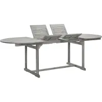 vidaXL Garten-Esstisch (160-240)x100x75 cm Massivholz Akazie
