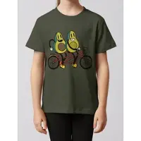 Wat? Apparel T-Shirt Avocado Fahrrad in Khaki | Gr.: 122/128