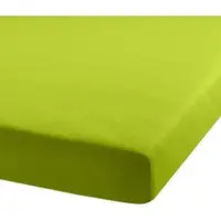BETTWARENSHOP Jersey-Elasthan Spannbettlaken Multi-Stretch 240x240 cm | apfelgrün - grün