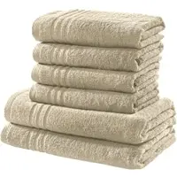 Redbest Frottier Frottier-Set uni 6-tlg. New York in beige | Gr.: onesize