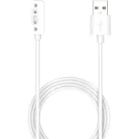 Wigento Für Xplora X6 Play / X6 Children USB 1 Meter magnetisch Watch Ladekabel Weiß