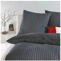 TRAUMSCHLAF Biber Bettwäsche Eternity Combo zinn 135x200 cm + 80x80 cm