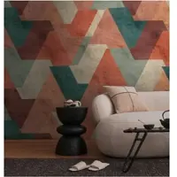 Living Walls Fototapete "THE WALL III Grafik-Tapete Motivtapete Abstrakt Kunst" matt glatt Vliestapete Betonoptik für Schlafzimmer Küche Wohnzimmer Grafik Design