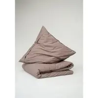 Mela London Perkal Bettwäsche Set Style BHANU in mocca | Gr.: 240x220 (2x 80x80 cm)