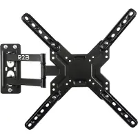 R2B TV-Wandhalterung – 26 bis 60 Zoll – VESA 400 x 400 mm max. – TV-Halterung 60 Zoll – drehbare und neigbare Wandhalterung – Fernsehhalterung