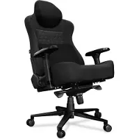Yumisu Gaming Stuhl Bürostuhl 2052 Magnetic bis 180kg Belastbar Büro-Schreibtischstuhl PC-Stuhl Gaming Sessel Schwarz Stoff