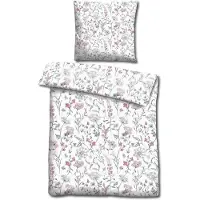 Sleezzze CloudComfort Basic Mikrofaser Bettwäsche Sommerblumen 135 x 200 + 80 x 80 cm