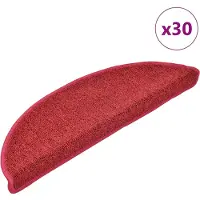 vidaXL Stufenmatten 30 Stk 56x17x3 cm Bordeaux Halbrund 3365738