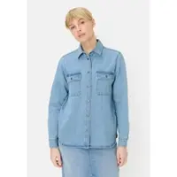 Camel active Jeansbluse mit Knopfleiste in Dunkelblau | Gr.: XL