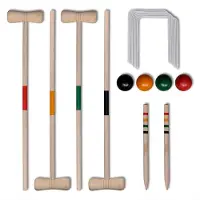 vidaXL Croquet Holzset 4 Spieler