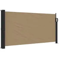 vidaXL Seitenmarkise Ausziehbar Taupe 100x300 cm