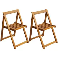 vidaXL Klappbare Gartenstühle 2 Stk. Massivholz Akazie