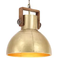 vidaXL Hängelampe Industriestil 25 W Messing Rund 40 cm E27