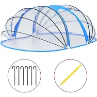 vidaXL Pool-Kuppel Oval 530x410x210 cm