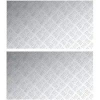 vidaXL Treppe Tritt Rechtwinklig 2 pcs Silber 90 x 50 cm Aluminium