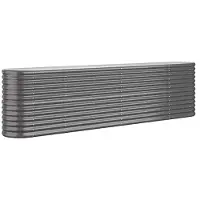 vidaXL Hochbeet Verzinkter Stahl 260x40x68 cm Anthrazit