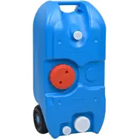 vidaXL Camping-Wassertank mit Rollen 40 L Blau