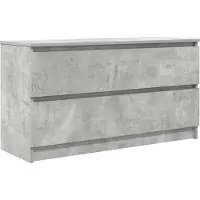 vidaXL TV-Schrank Betongrau 100x35x54 cm Holzwerkstoff