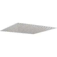 vidaXL Regenbrause Edelstahl 304 50x50 cm Quadrat