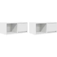 vidaXL TV-Schränke 2 Stk. Weiß 60x31x25,5 cm Holzwerkstoff